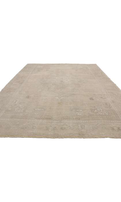6 x 9 Vintage Muted Oushak Rug 52486