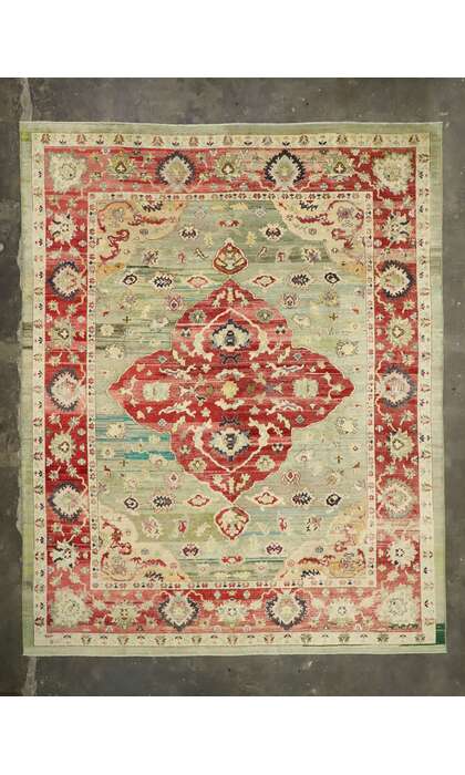 12 x 15 Modern Turkish Oushak Rug 52508