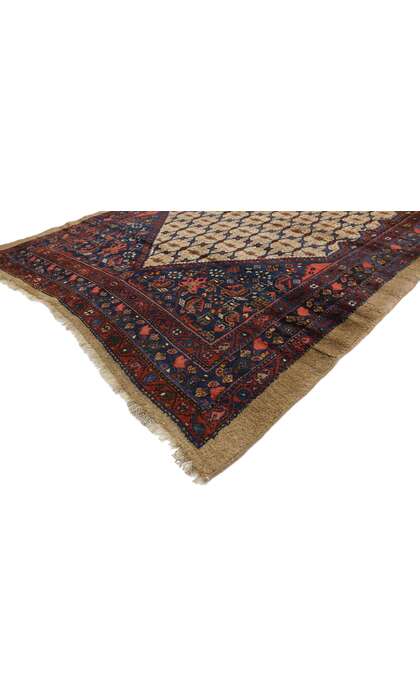6 x 20 Antique Persian Malayer Runner 74849 corner