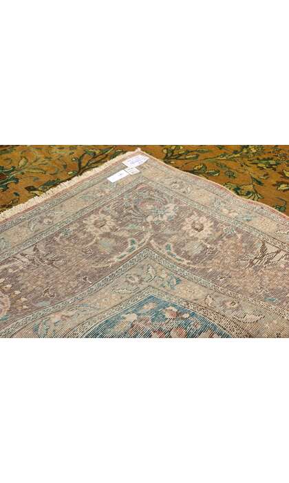 10 x 16 Vintage Persian Tabriz Rug 76348