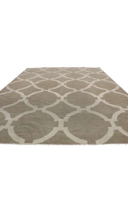 8 x 10 Transitional Trellis Kilim Rug 77229