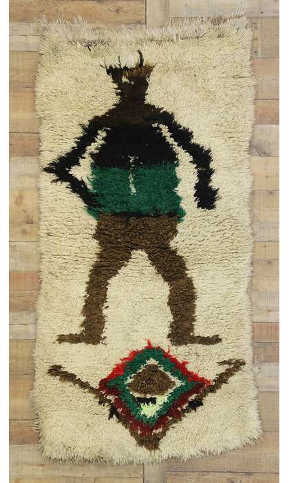 3 x 6 Vintage Moroccan Azilal Rug 20864