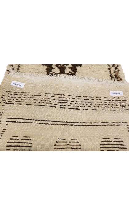 3 x 7 Vintage Neutral Moroccan Azilal Rug 20866