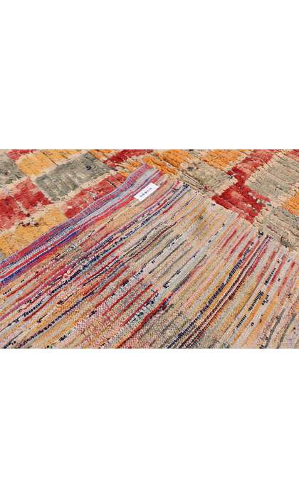 5 x 5 Vintage Checkered Moroccan Rag Rug 20884