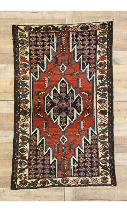 3 x 5 Antique Persian Hamadan Rug 50405