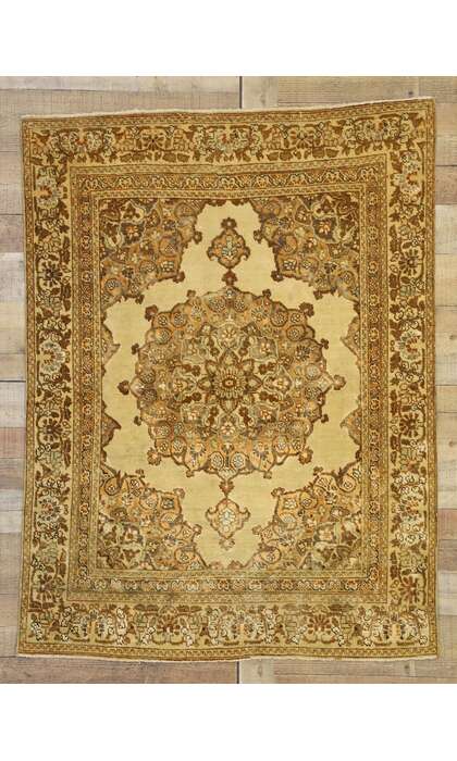 4 x 5 Vintage Tabriz Rug 51173