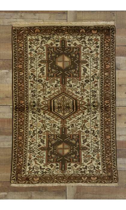 3 x 5 Vintage Heriz Rug 60331