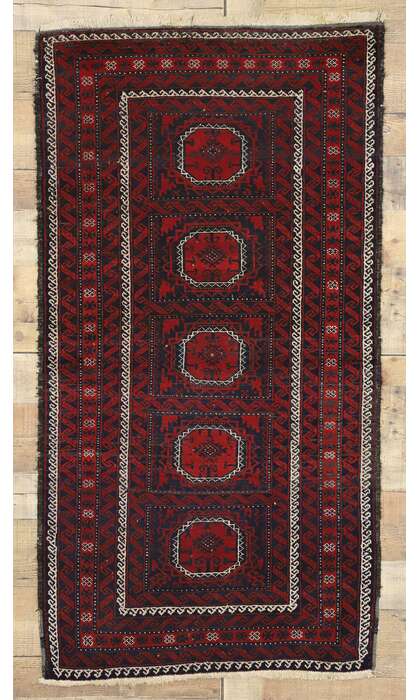 3 x 5 Vintage Persian Baluch Rug 72044