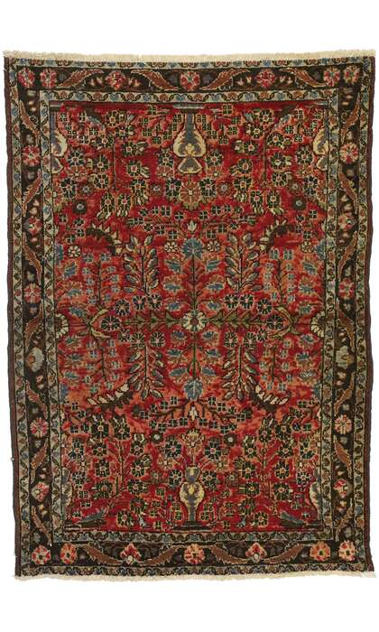 3 x 5 Antique Persian Hamadan Rug 72334