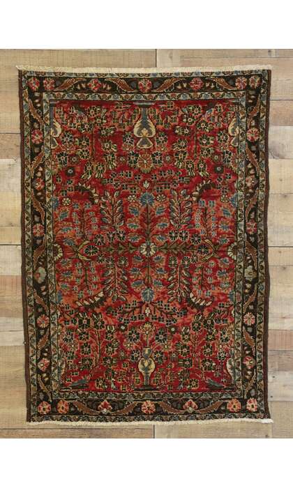 3 x 5 Antique Persian Hamadan Rug 72334