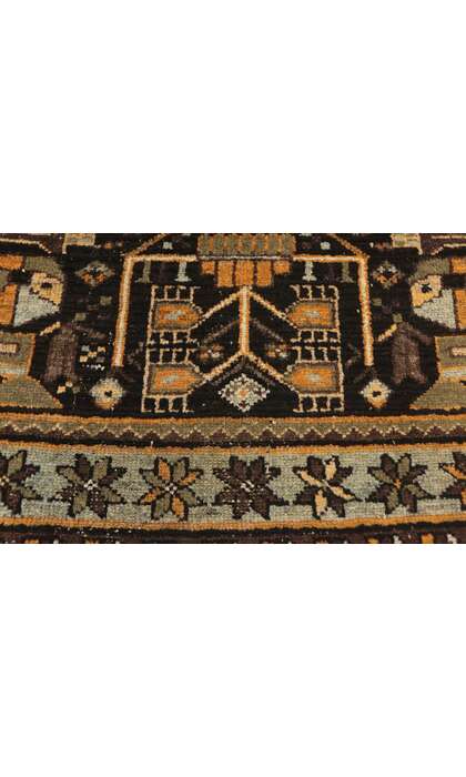 4 x 4 Antique Hamadan Rug 72607