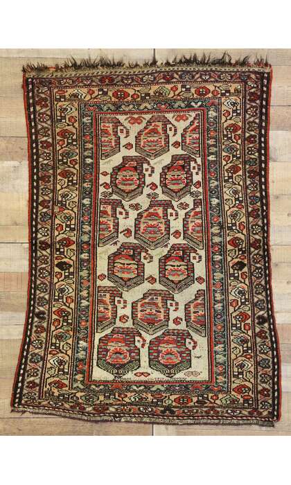 3 x 5 Antique Persian Kurdish Rug 72613