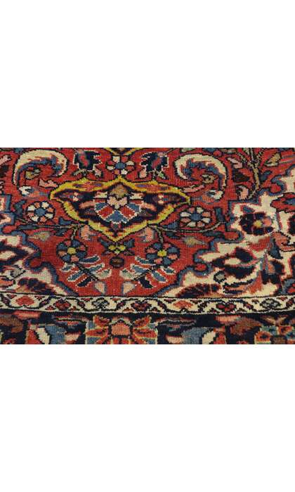 4 x 5 Antique Persian Lilihan Rug 72852