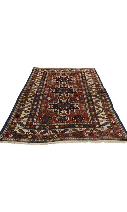 3 x 5 Antique Caucasian Shirvan Rug 72858