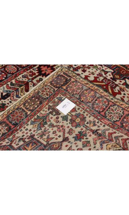4 x 4 Antique Heriz Rug 73300