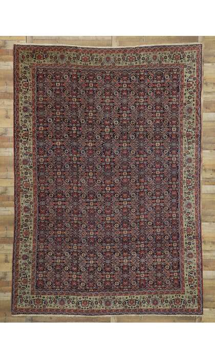 9 x 13 Antique Tabriz Rug 73346