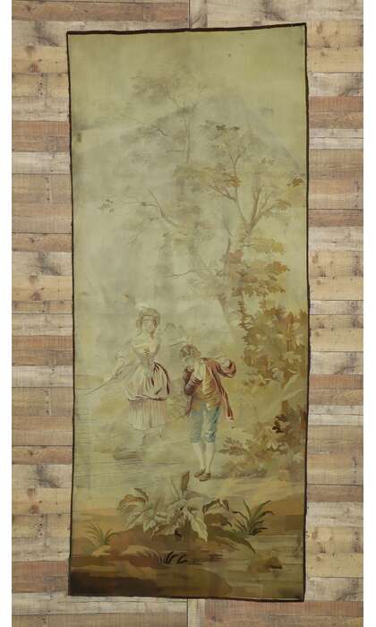 4 x 10 Antique Francois Boucher Reproduction Tapestry 74030