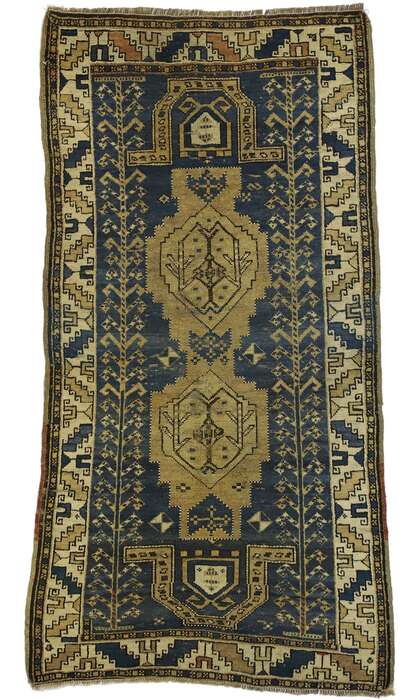 3 x 5 Antique Persian Kazak Rug 74162