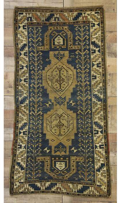 3 x 5 Antique Persian Kazak Rug 74162