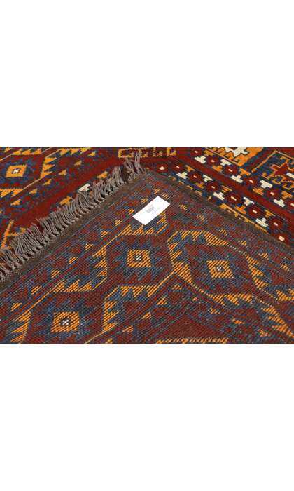 3 x 5 Vintage Afghan Rug 74663