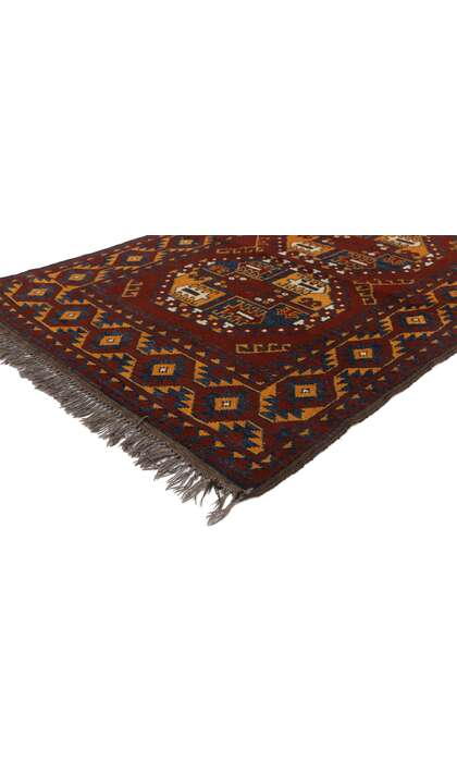 3 x 5 Vintage Afghan Rug 74663