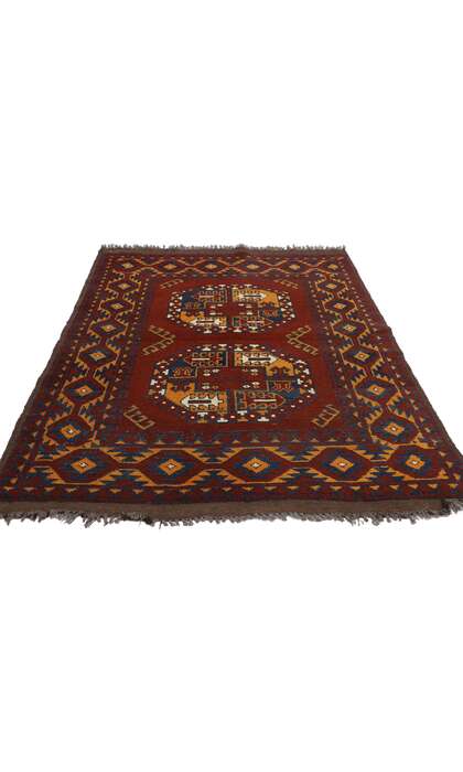 3 x 5 Vintage Afghan Rug 74664