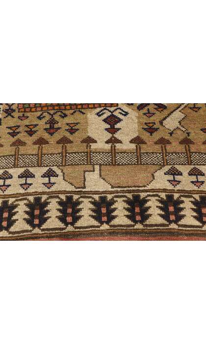 3 x 4 Vintage Afghan War Rug 74665