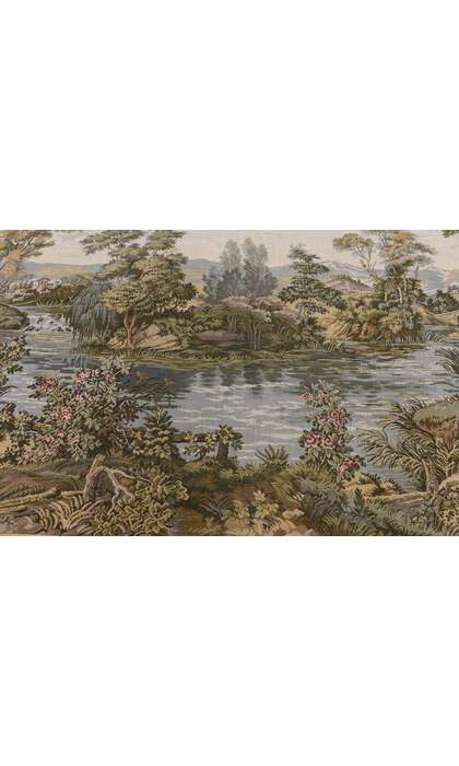 3 x 6 Vintage Swan Lake Tapestry 74749