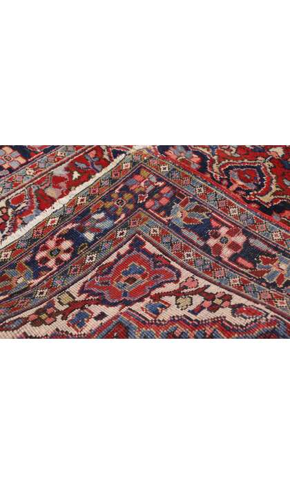 4 x 4 Vintage Persian Heriz Rug 74918