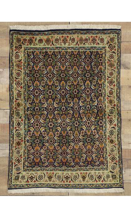 3 x 4 Vintage Persian Tabriz Rug 75101