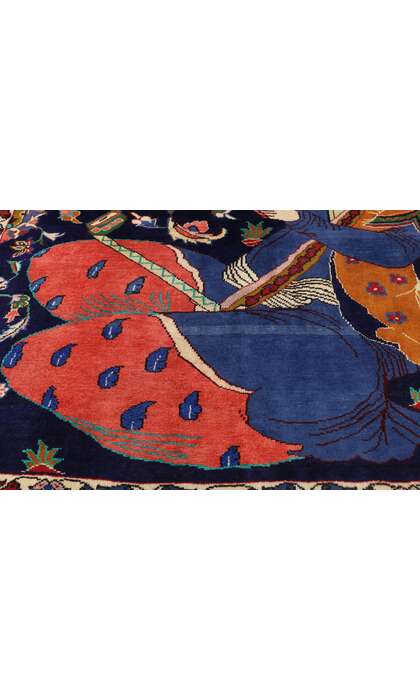 4 x 6 Vintage Hamadan Rug 75975