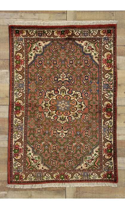 4 x 5 Vintage Persian Hamadan Rug 76057