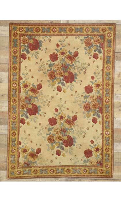 4 x 6 Vintage English Rose Tapestry 77243
