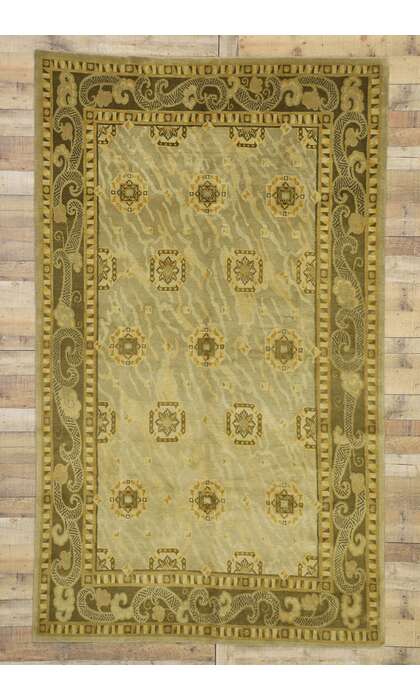 6 x 9 Vintage Neutral Tibetan Rug 77249
