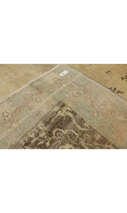 9 x 11 Vintage Turkish Oushak Rug 50213