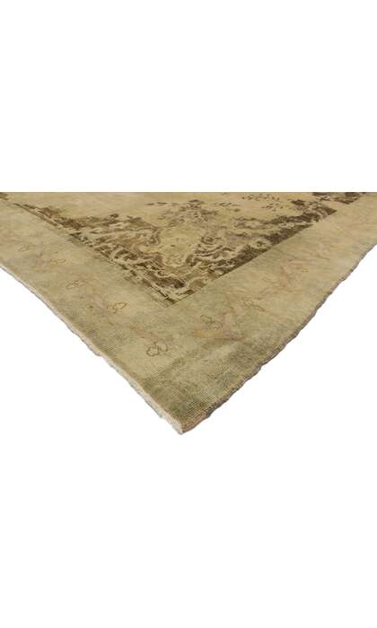 9 x 11 Vintage Turkish Oushak Rug 50213