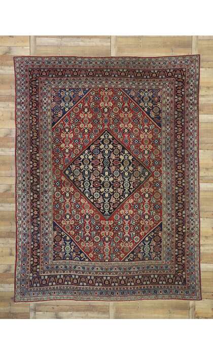 9 x 12 Antique Persian Mashhad Rug 71963 w