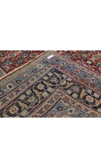 9 x 12 Antique Persian Mashhad Rug 71963 backside