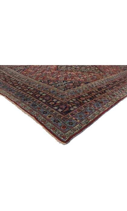 9 x 12 Antique Persian Mashhad Rug 71963 corner