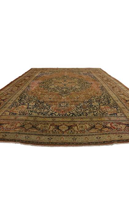 9 x 13 Antique Persian Tabriz Rug 73130