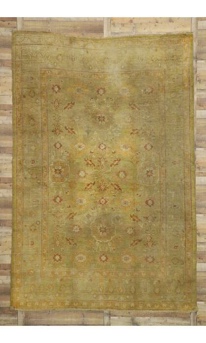 9 x 13 Antique Turkish Oushak Rug 73138