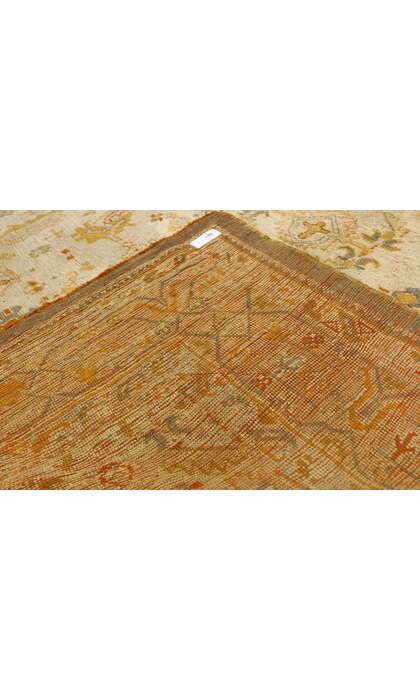 7 x 9 Antique Turkish Oushak Angora Rug 73716