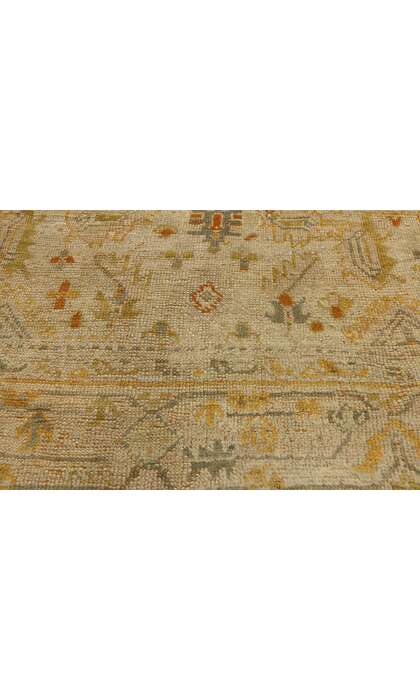 7 x 9 Antique Turkish Oushak Angora Rug 73716