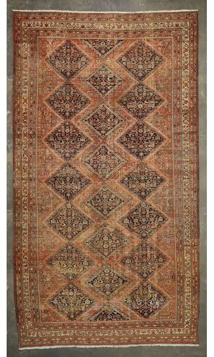 10 x 18 Distressed Antique Persian Malayer Rug 74262