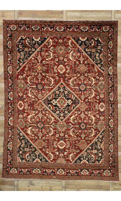 10 x 13 Antique Mahal Rug 76317