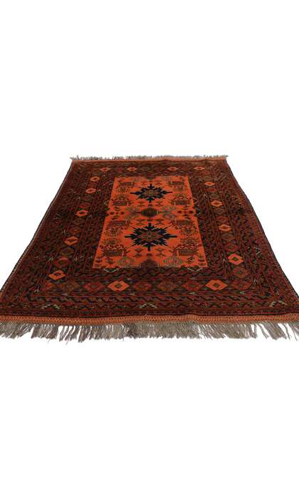3 x 5 Vintage Afghan Rug 76990