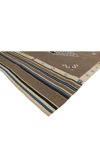 5 x 6 Vintage Mexican Zapotec Kilim Rug 77232