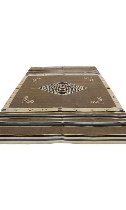 5 x 6 Vintage Mexican Zapotec Kilim Rug 77232