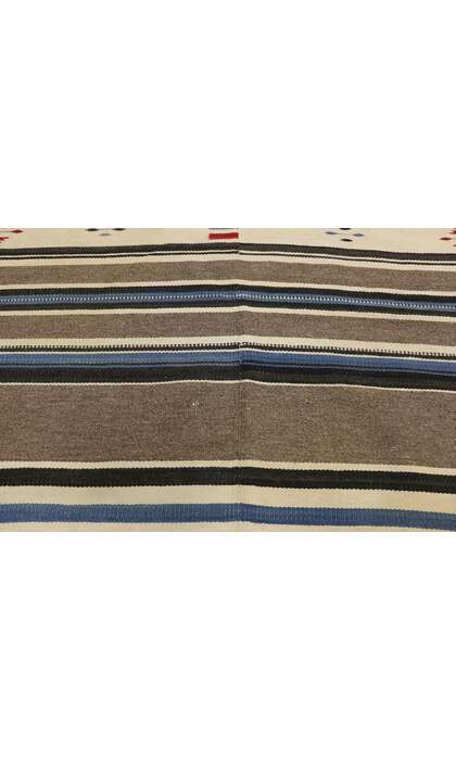 5 x 6 Vintage Mexican Zapotec Kilim Rug 77232