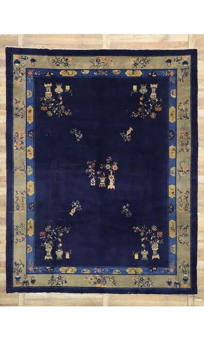 9 x 12 Antique Chinese Peking Rug 77260